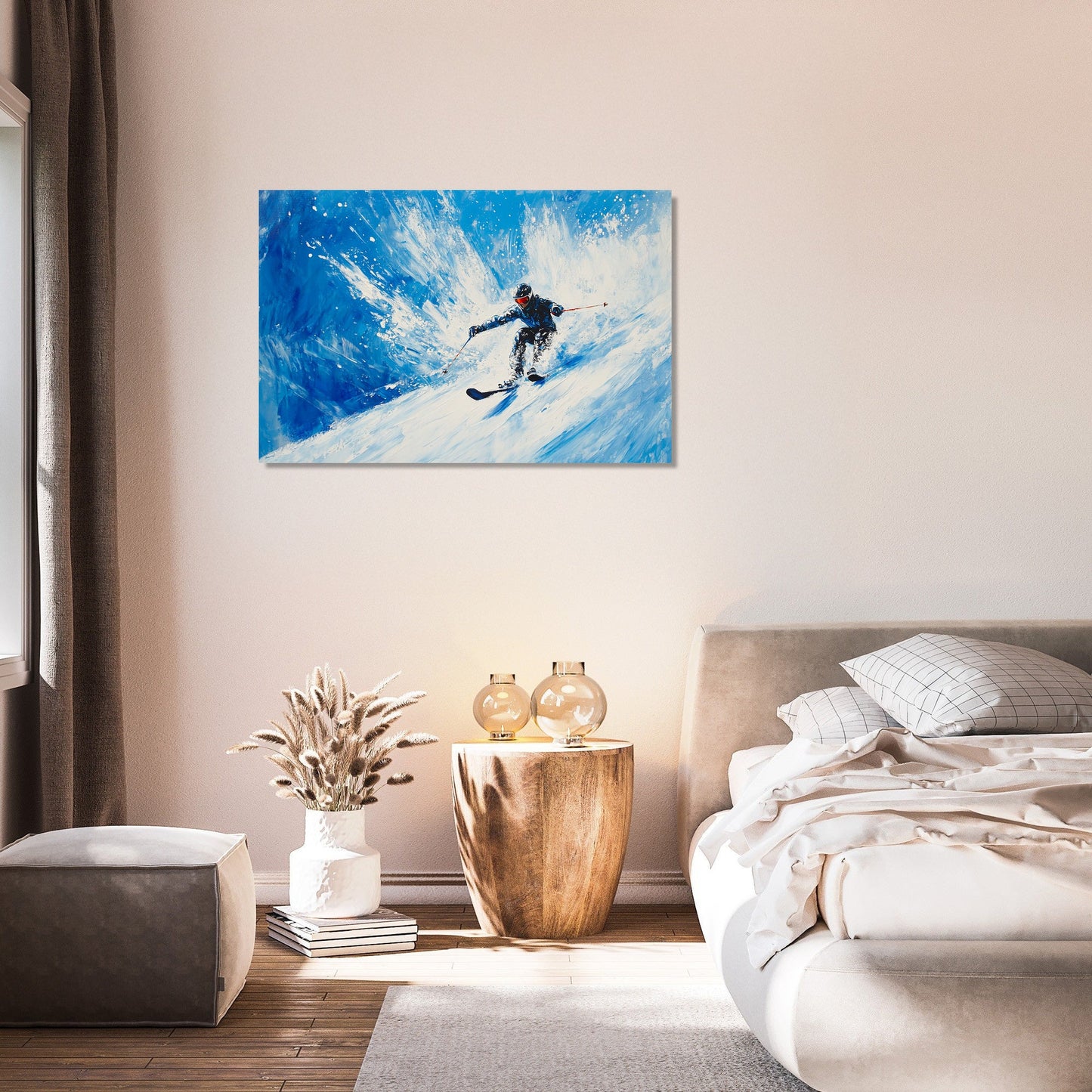 Skier's Descent Canvas