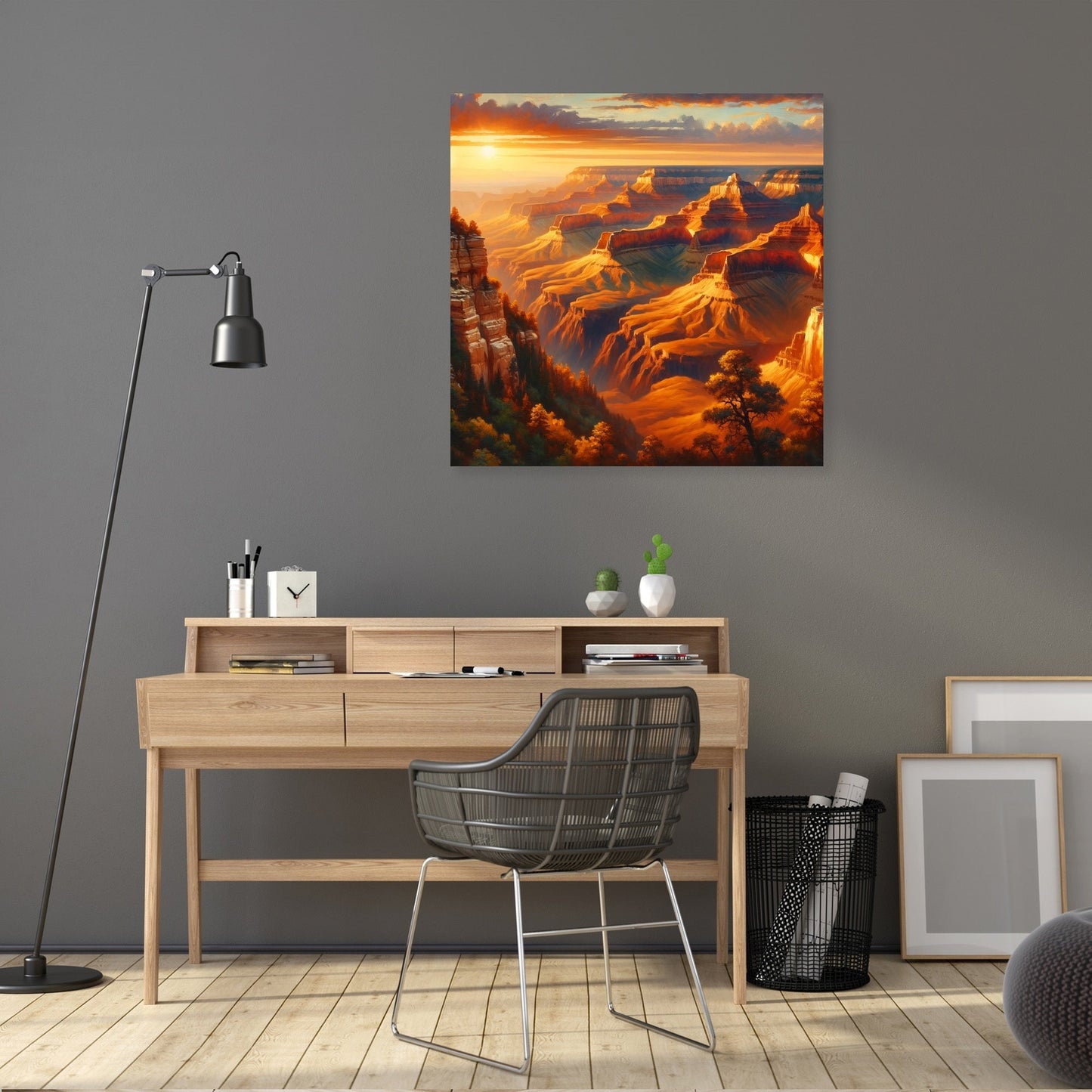 Majestic Canyon Sunset Canvas