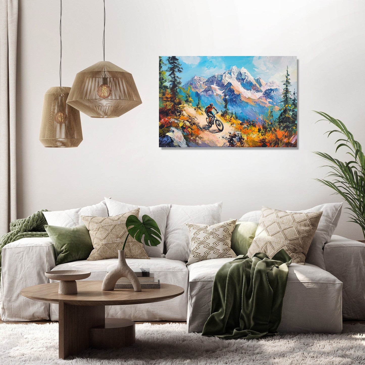 Mountain Biker’s Ascent Canvas