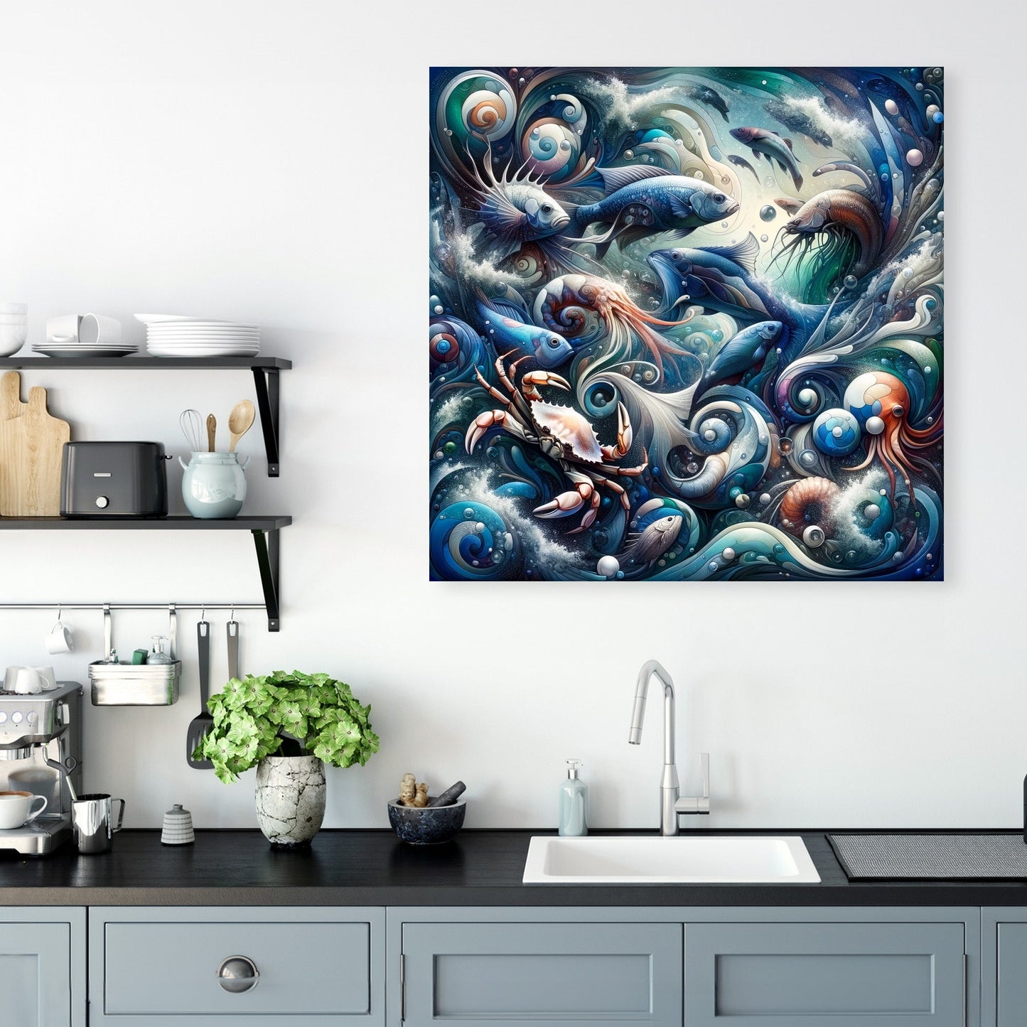Oceanic Elegance Canvas