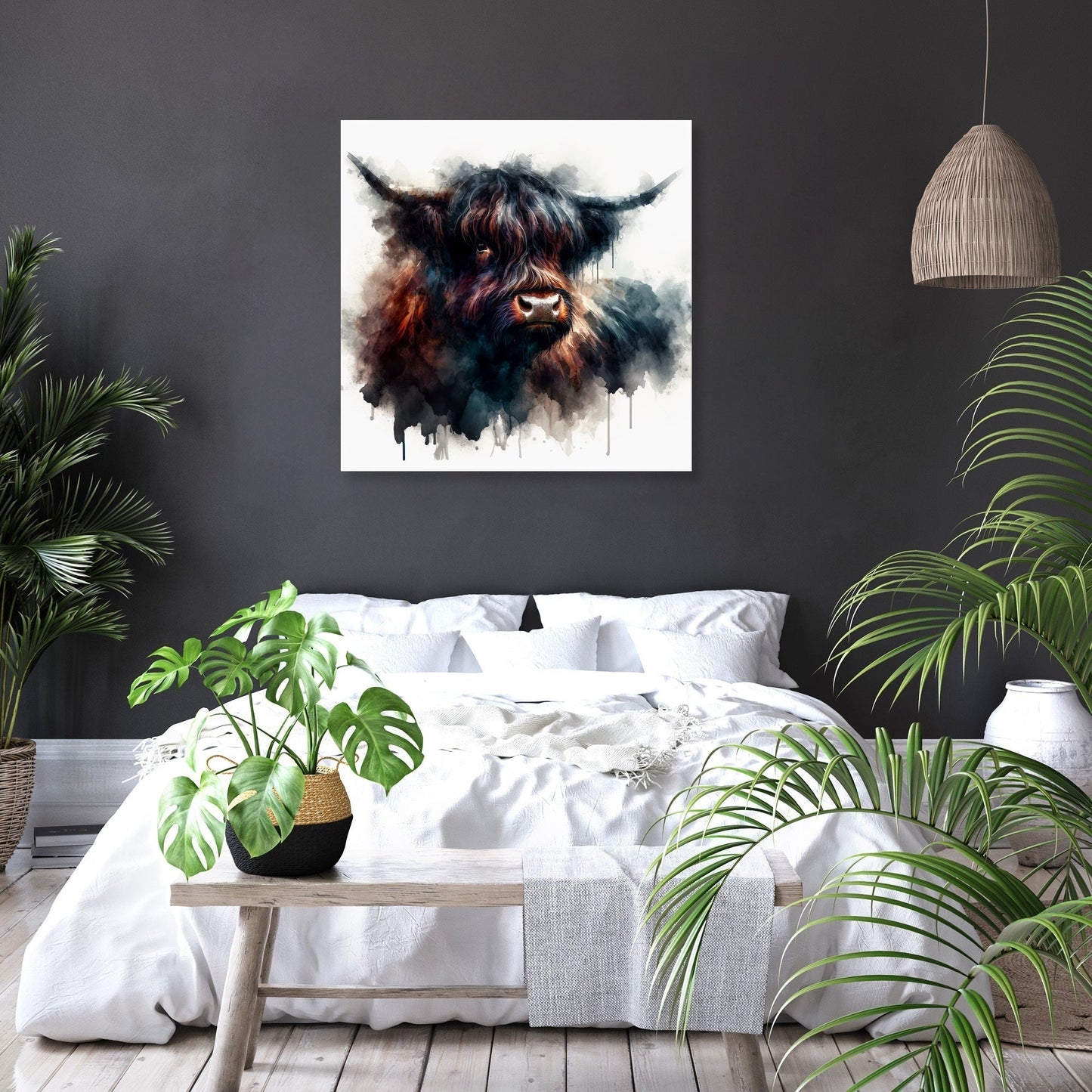 Highland Cow Soul Canvas