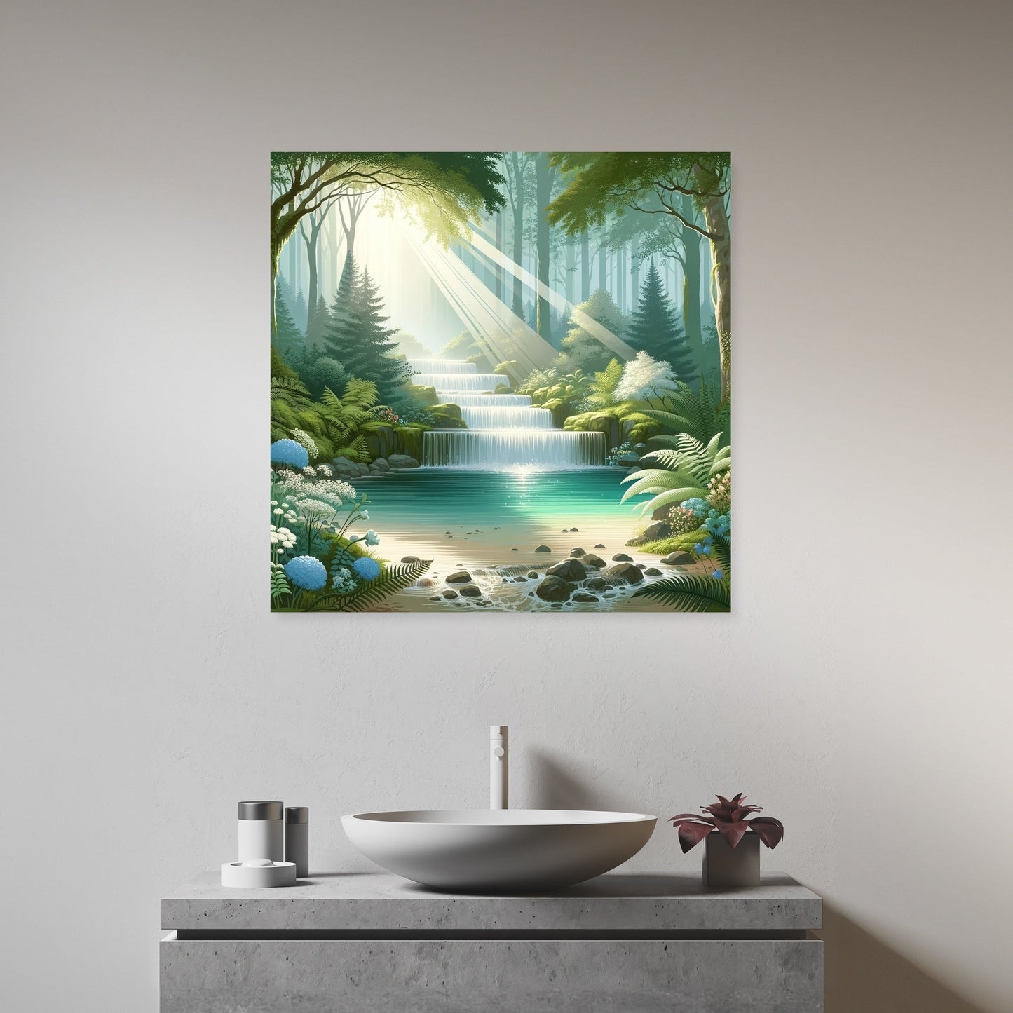 Enchanted Waterfall Canvas