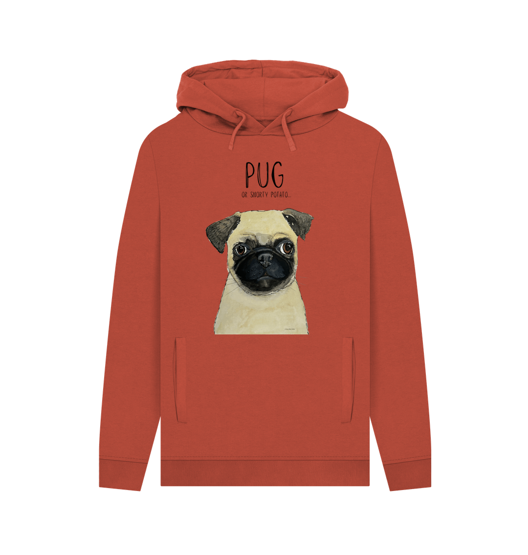 Pug or Snorty Potato? Men's Hoodie – Cozy, Funny, & Pug-tastic!