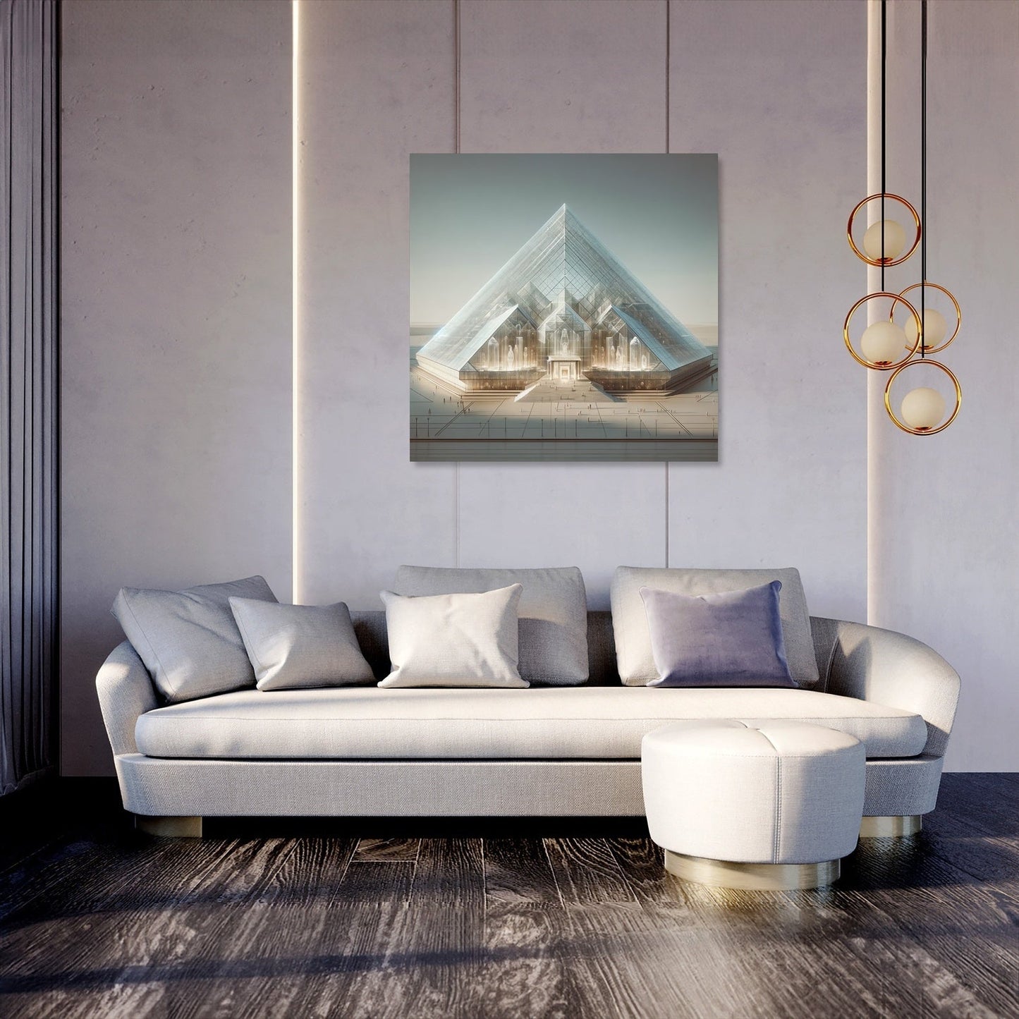 Future Pyramid Canvas