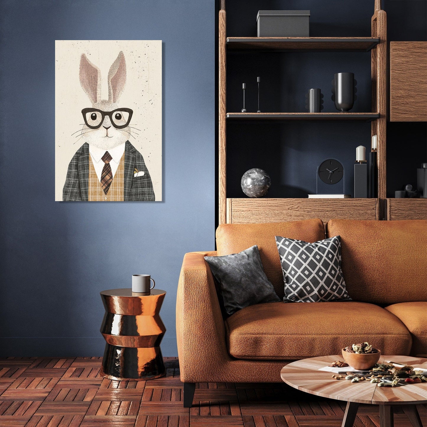 Dapper Rabbit Canvas