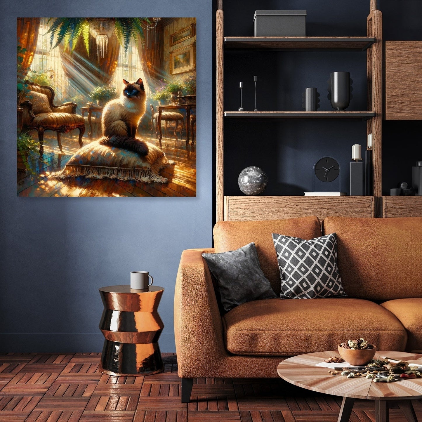 Siamese Solitude Canvas