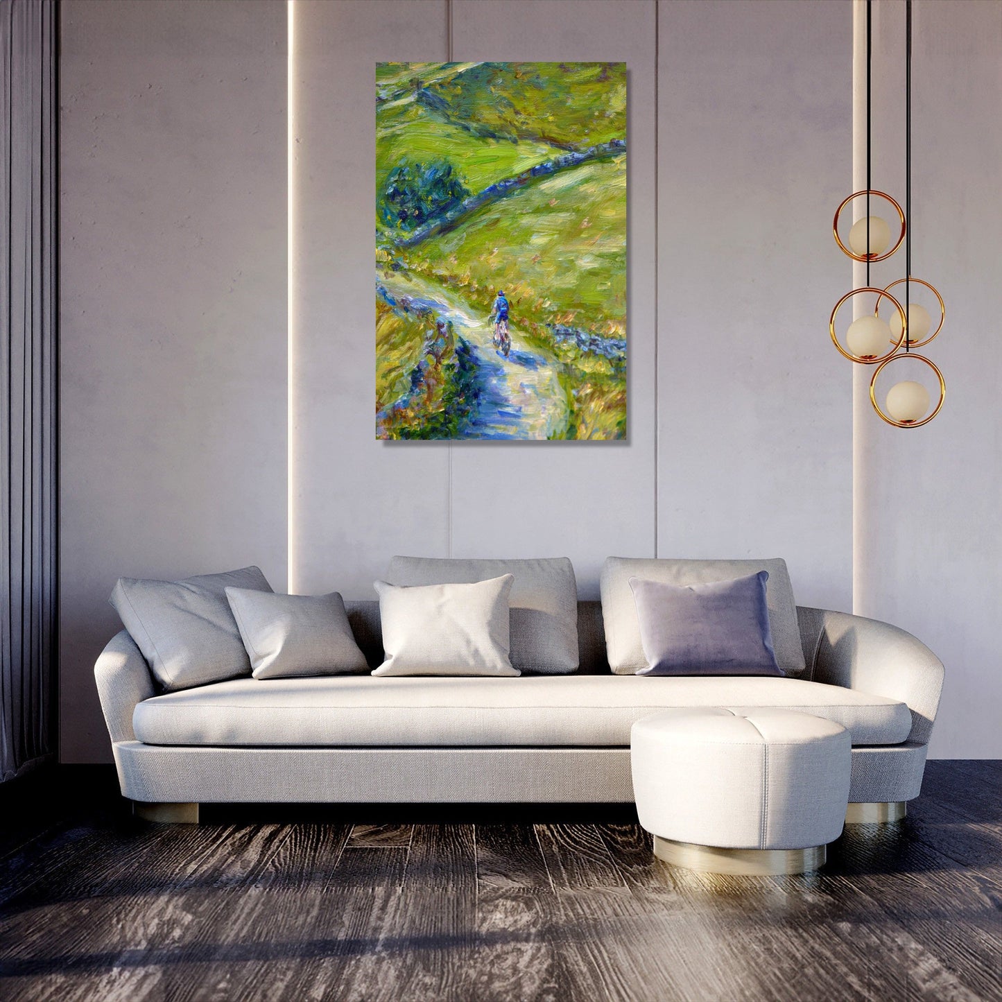 Cyclist's Journey Canvas