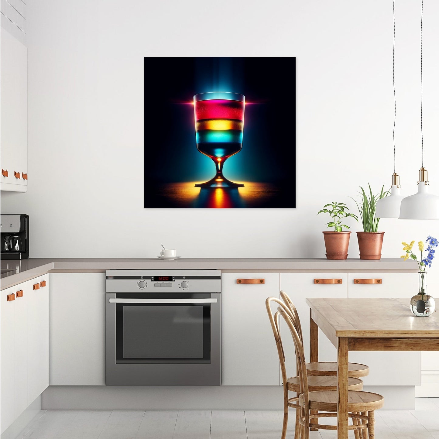 Luminous Layers Cocktail Canvas