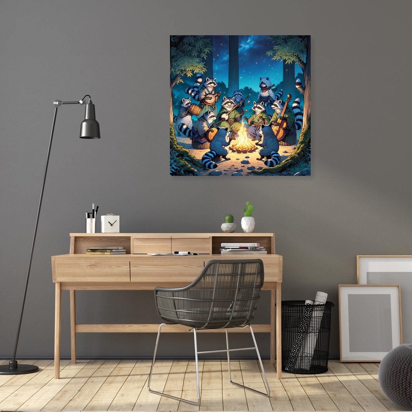 Enchanted Tanuki Festivity Canvas