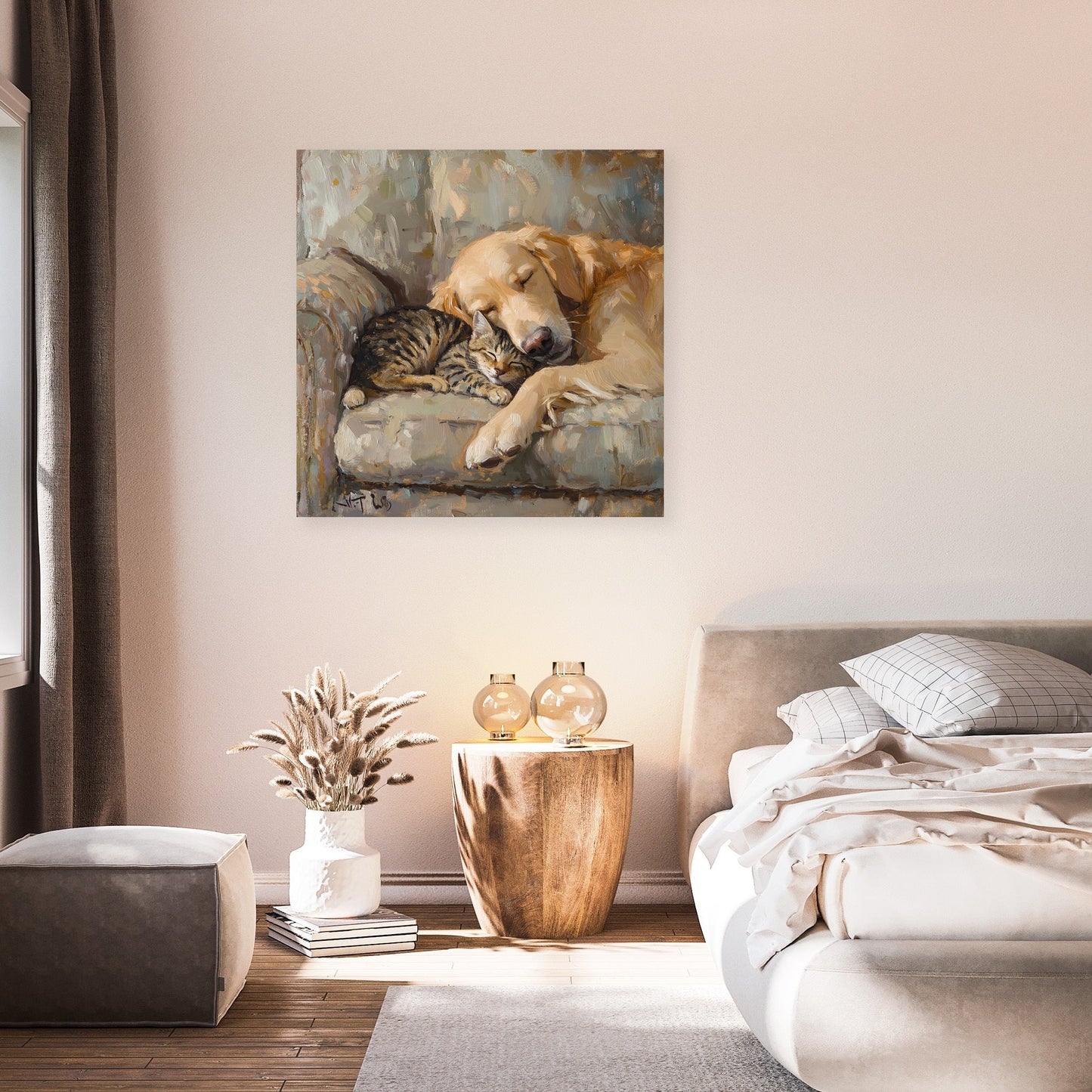 Furry Friends on Canvas