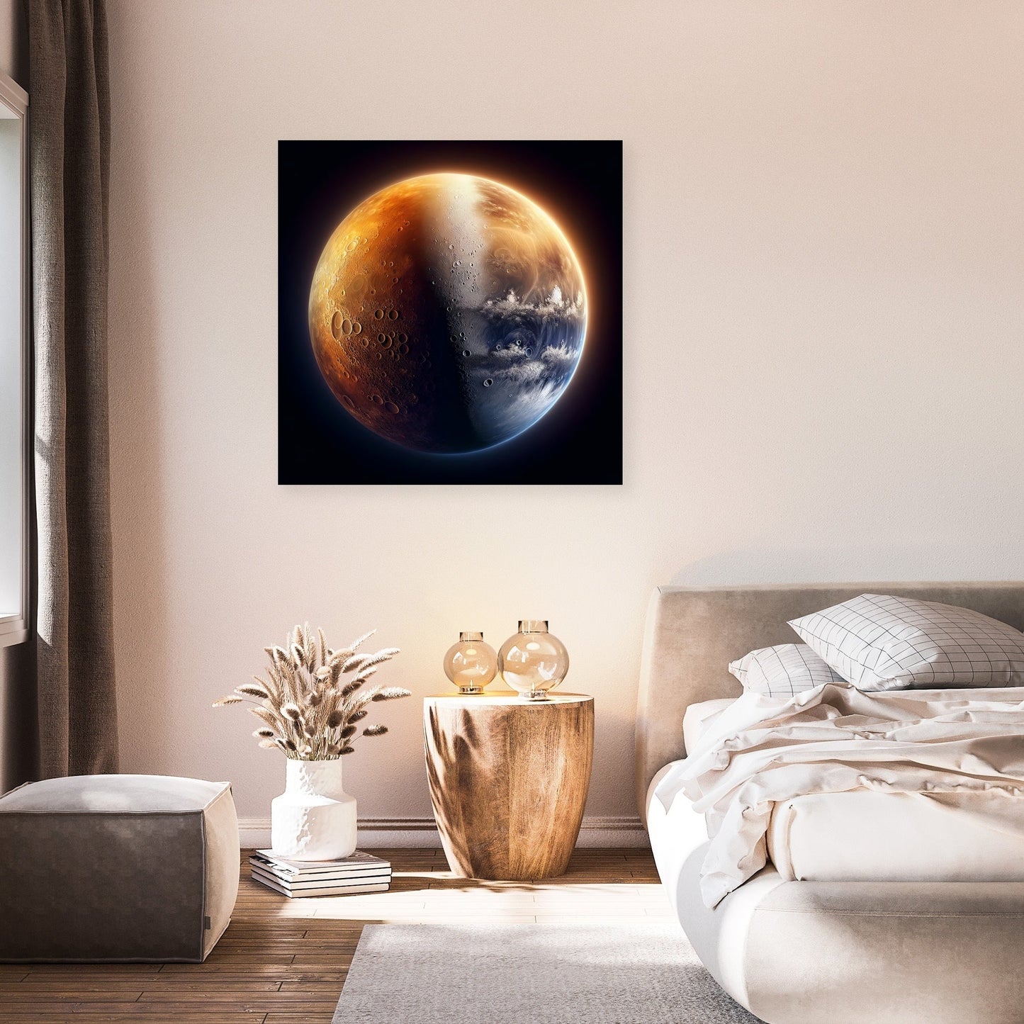Mercury's Twilight Divide Canvas