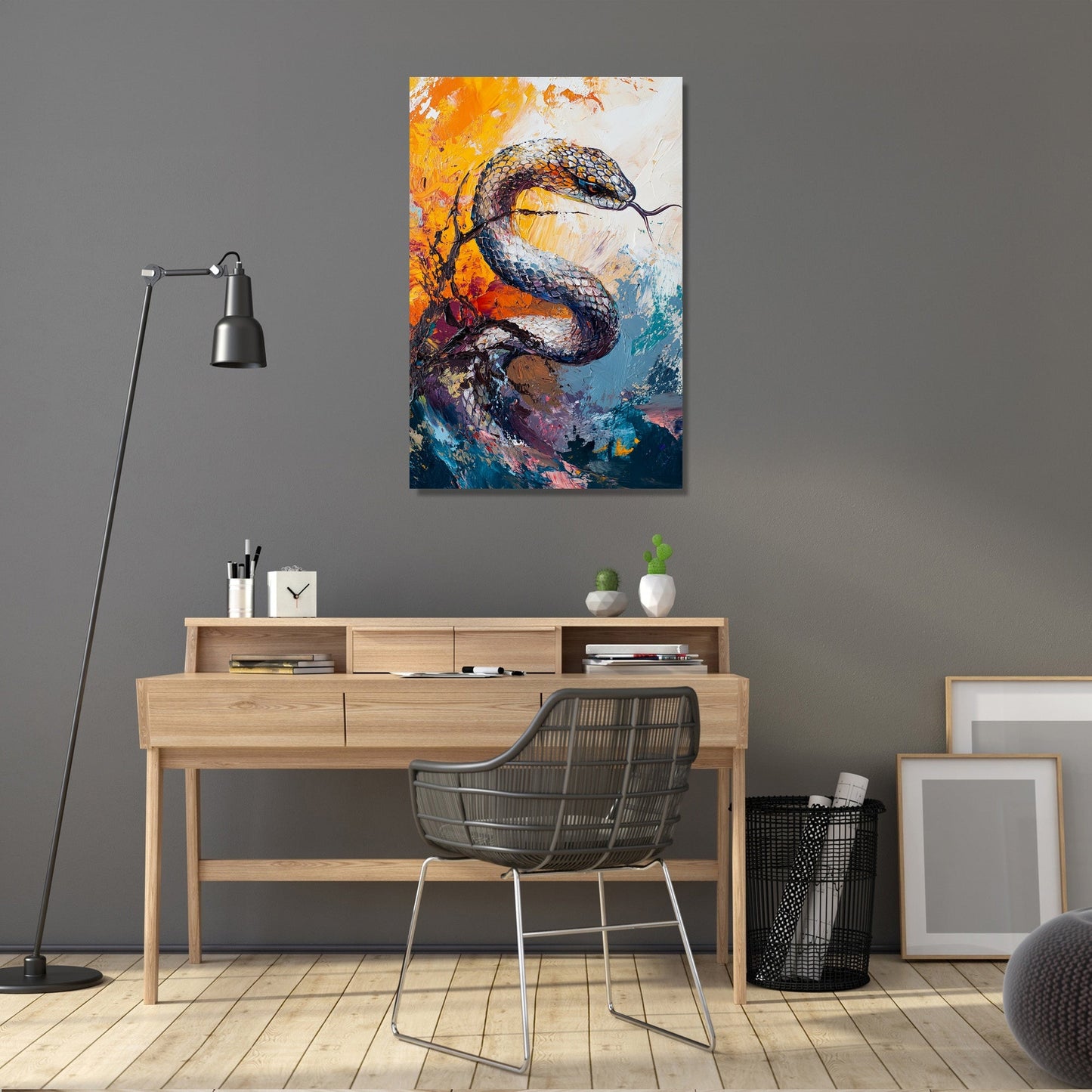 Coiled Snake Canvas