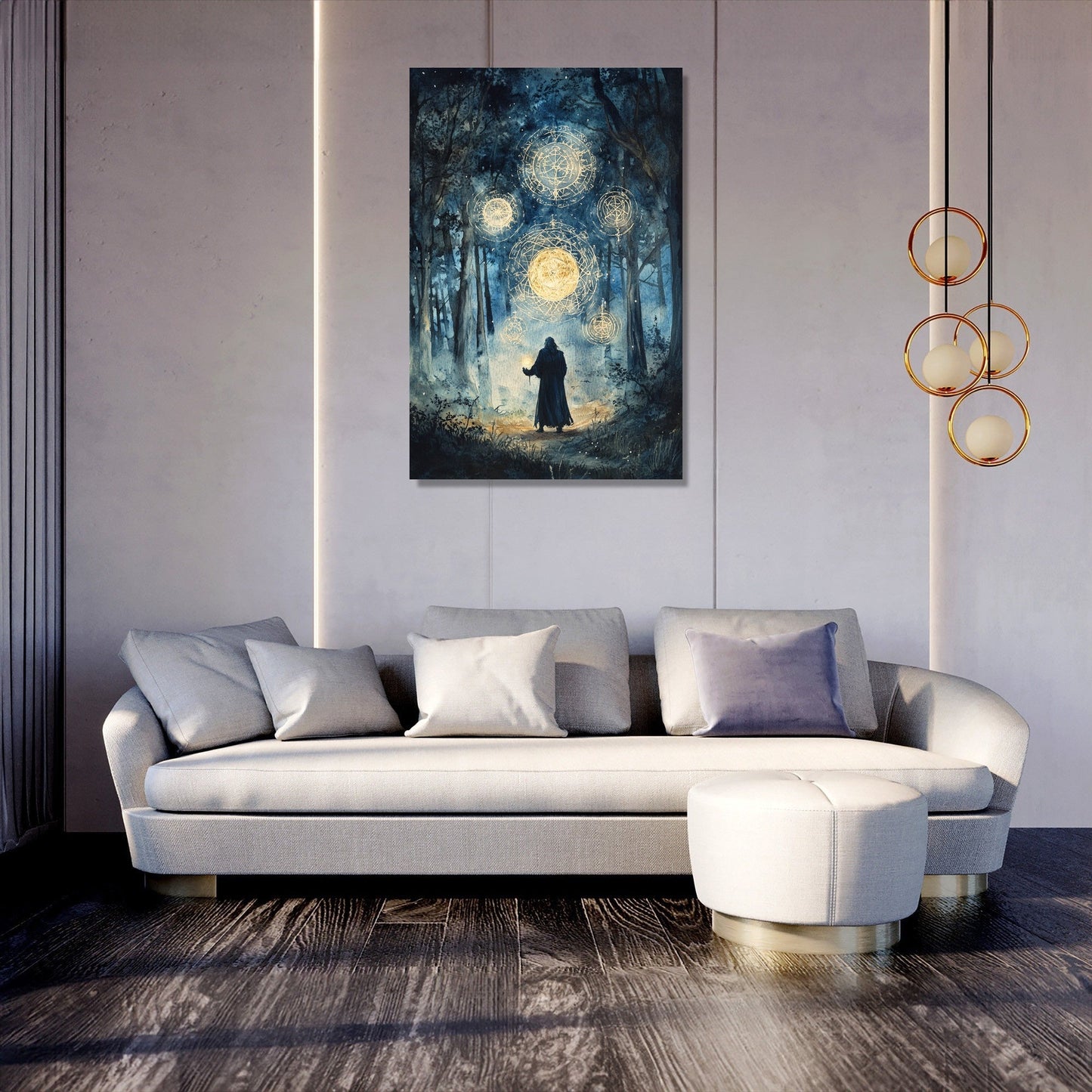 Enchanted Sorcerer Ritual Canvas