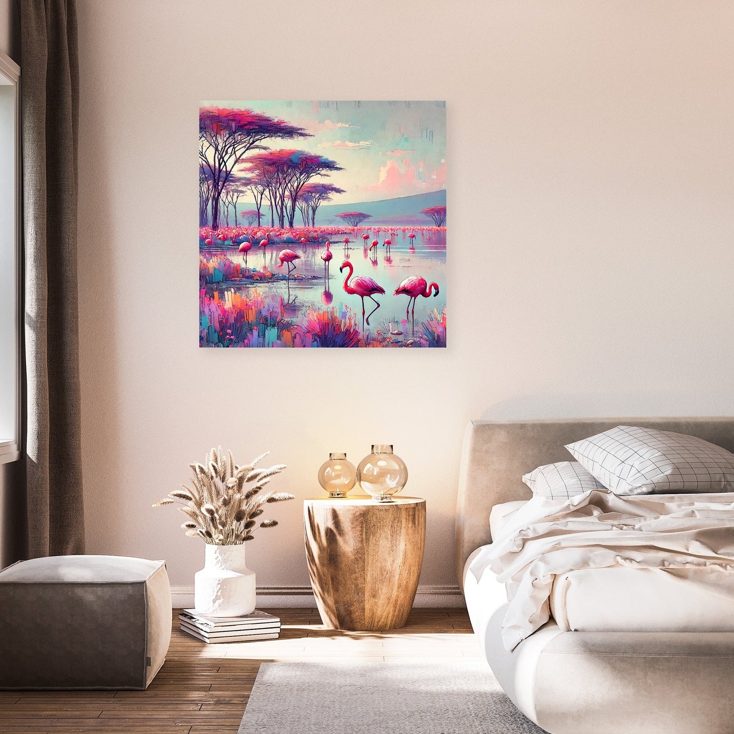 Flamingo Paradise Canvas