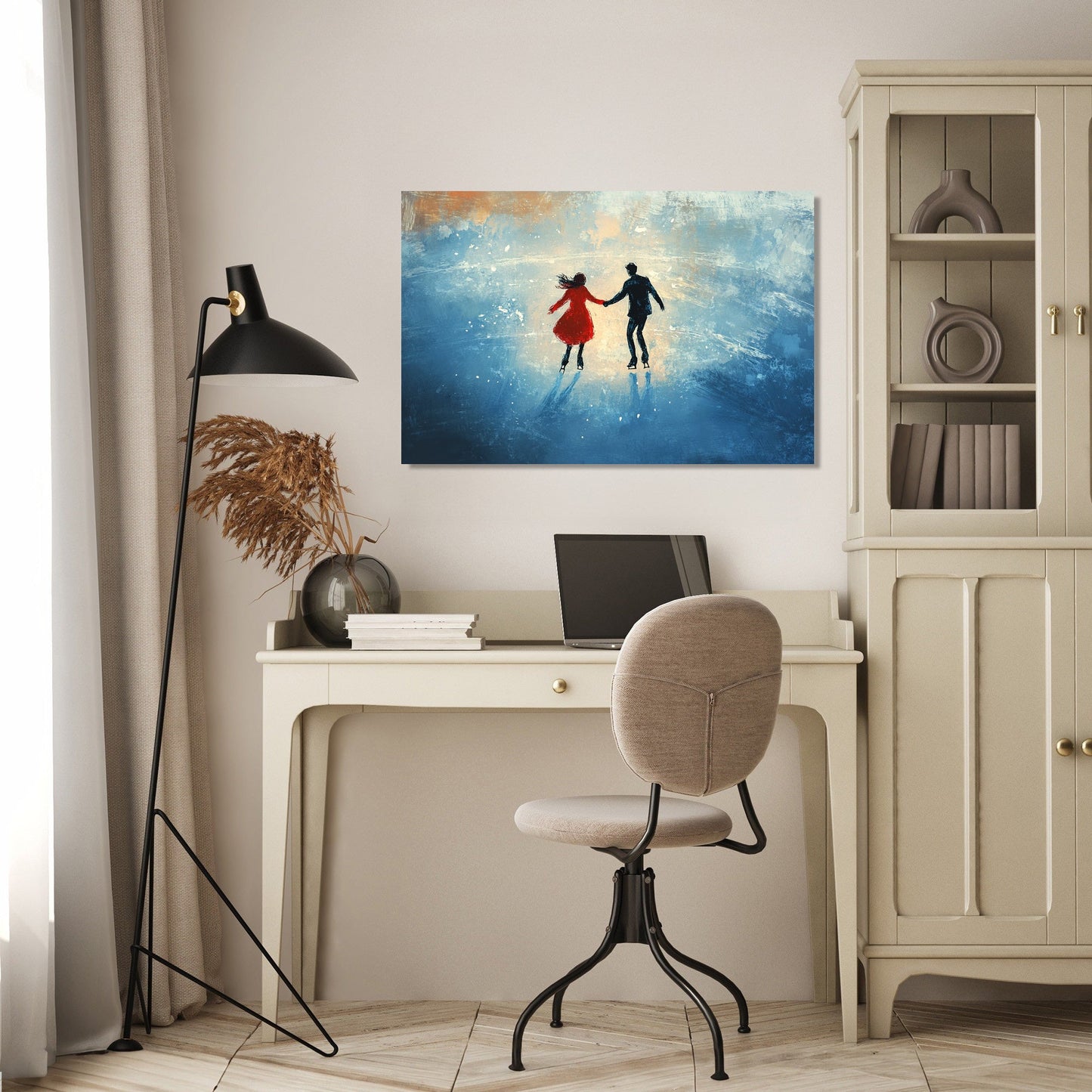 Skating Companions Canvas
