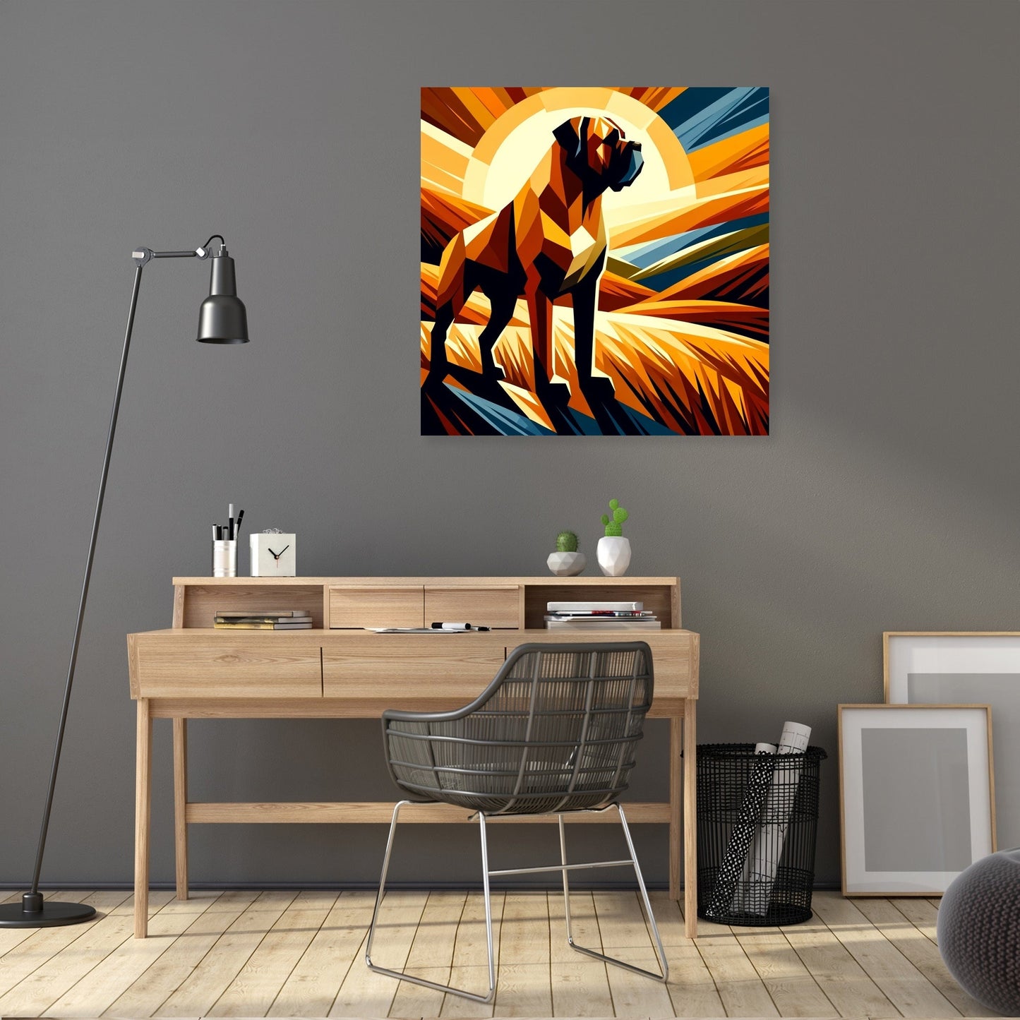 Sunset Majesty Bullmastiff Canvas