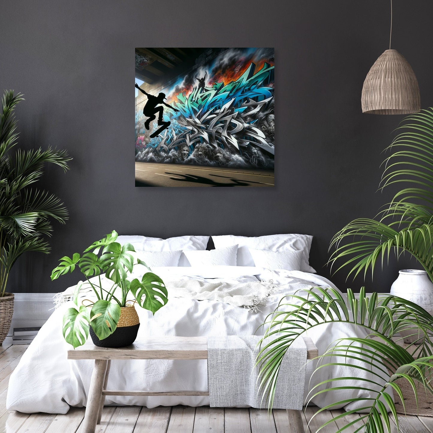 Skater's Silhouette Canvas