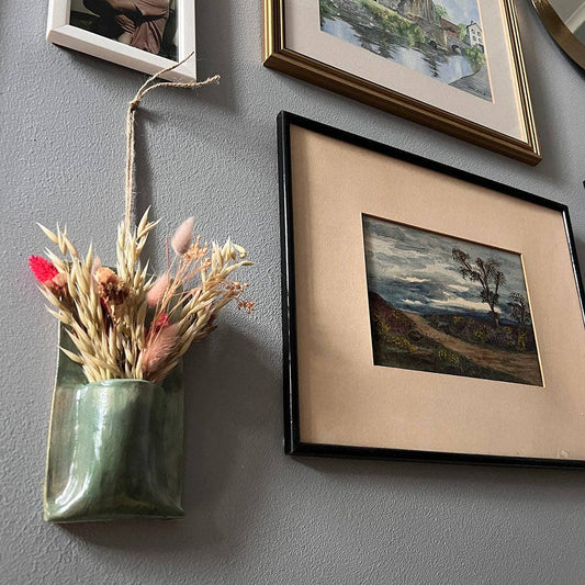 Plain Green Hanging Vase