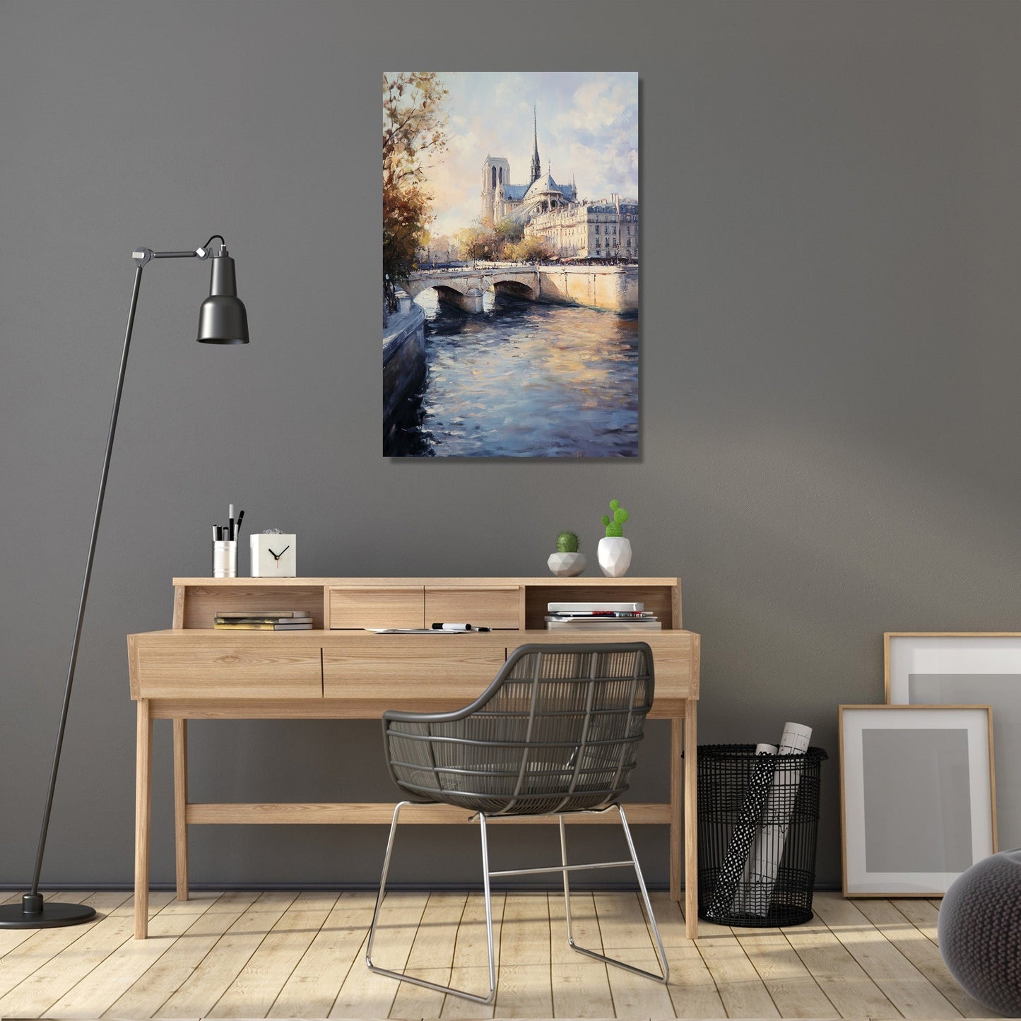 Seine River Parisian Canvas