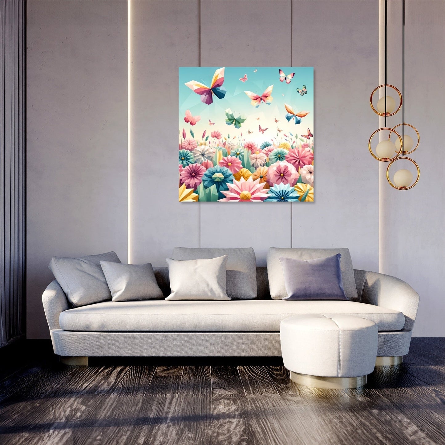 Butterfly Geometry Canvas