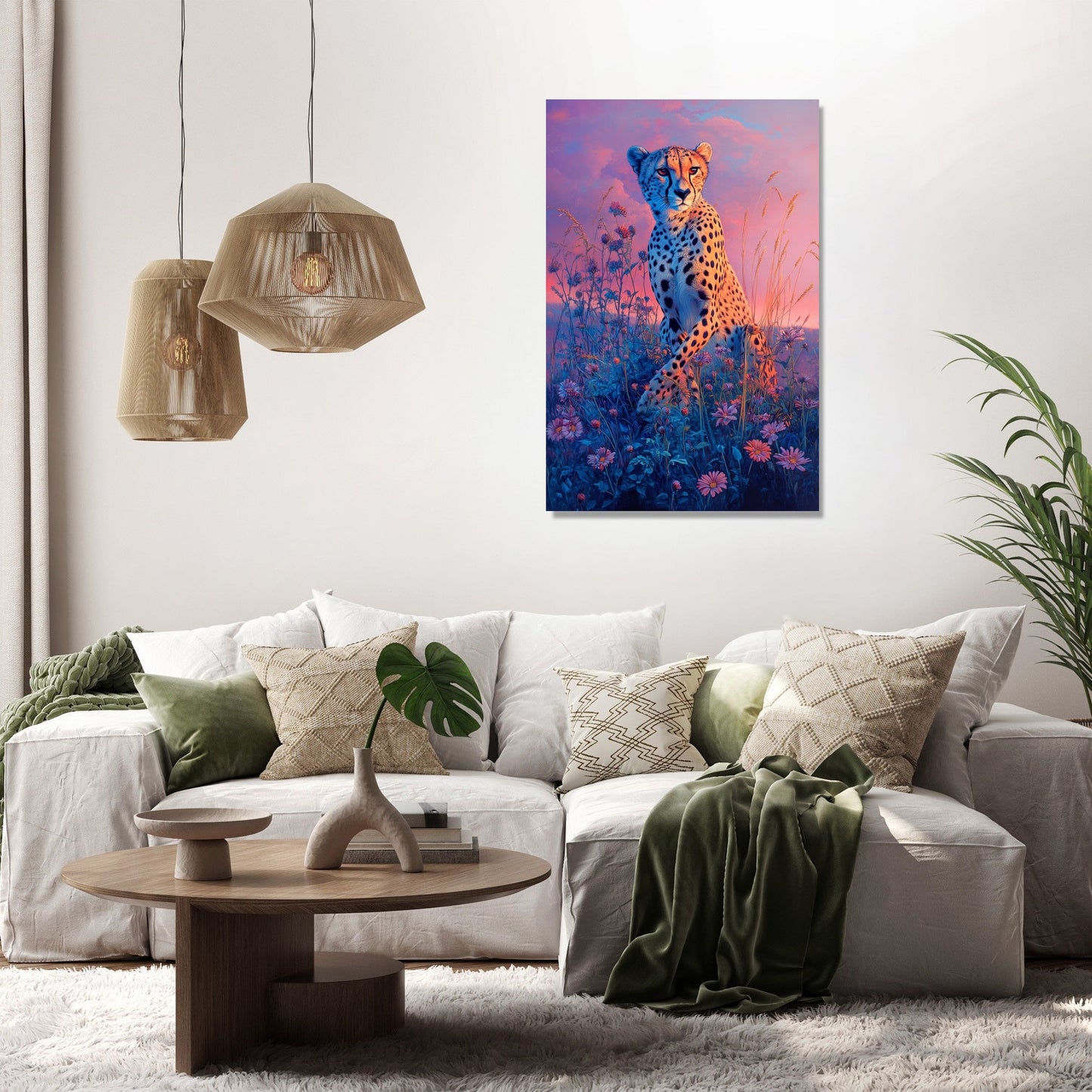 Cheetah Velocity Canvas
