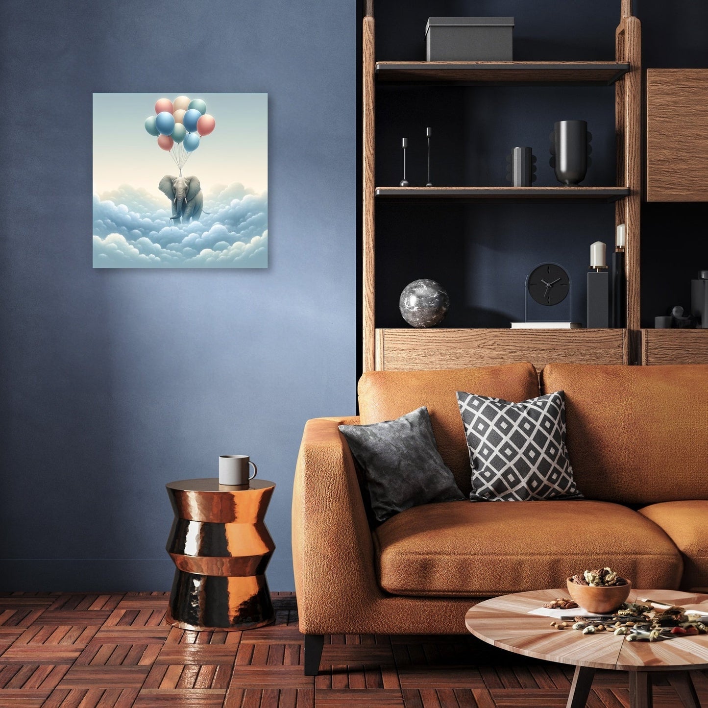 Elephant Aloft Canvas