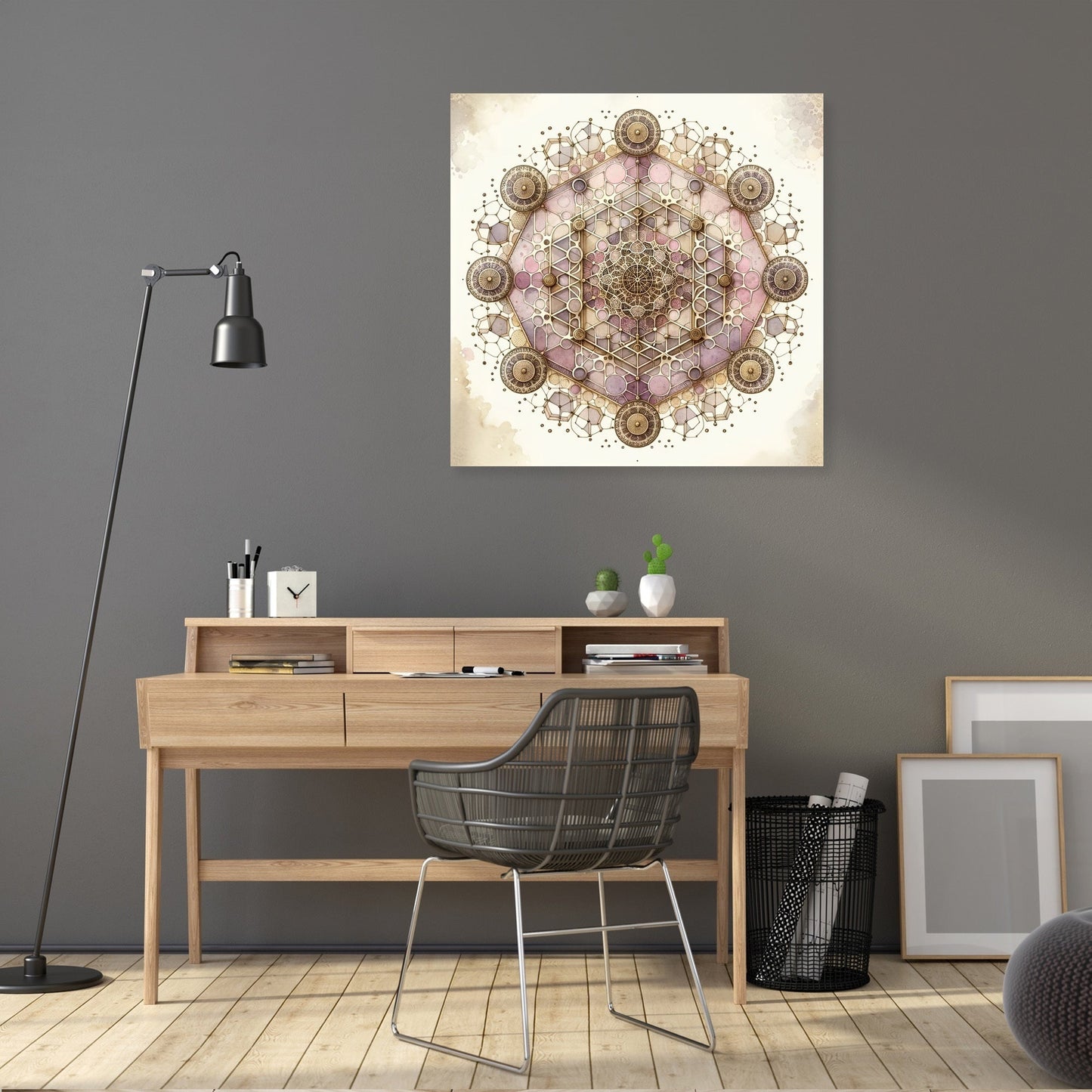 Victorian Lace Geometry Canvas