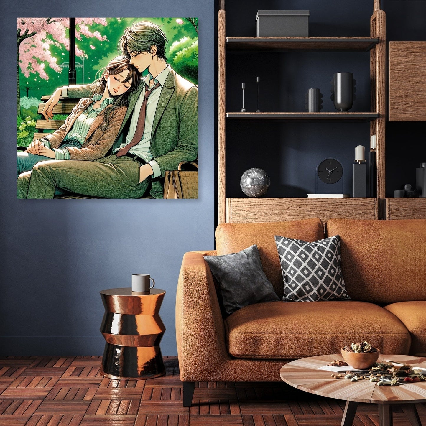 Cherry Blossom Embrace Canvas