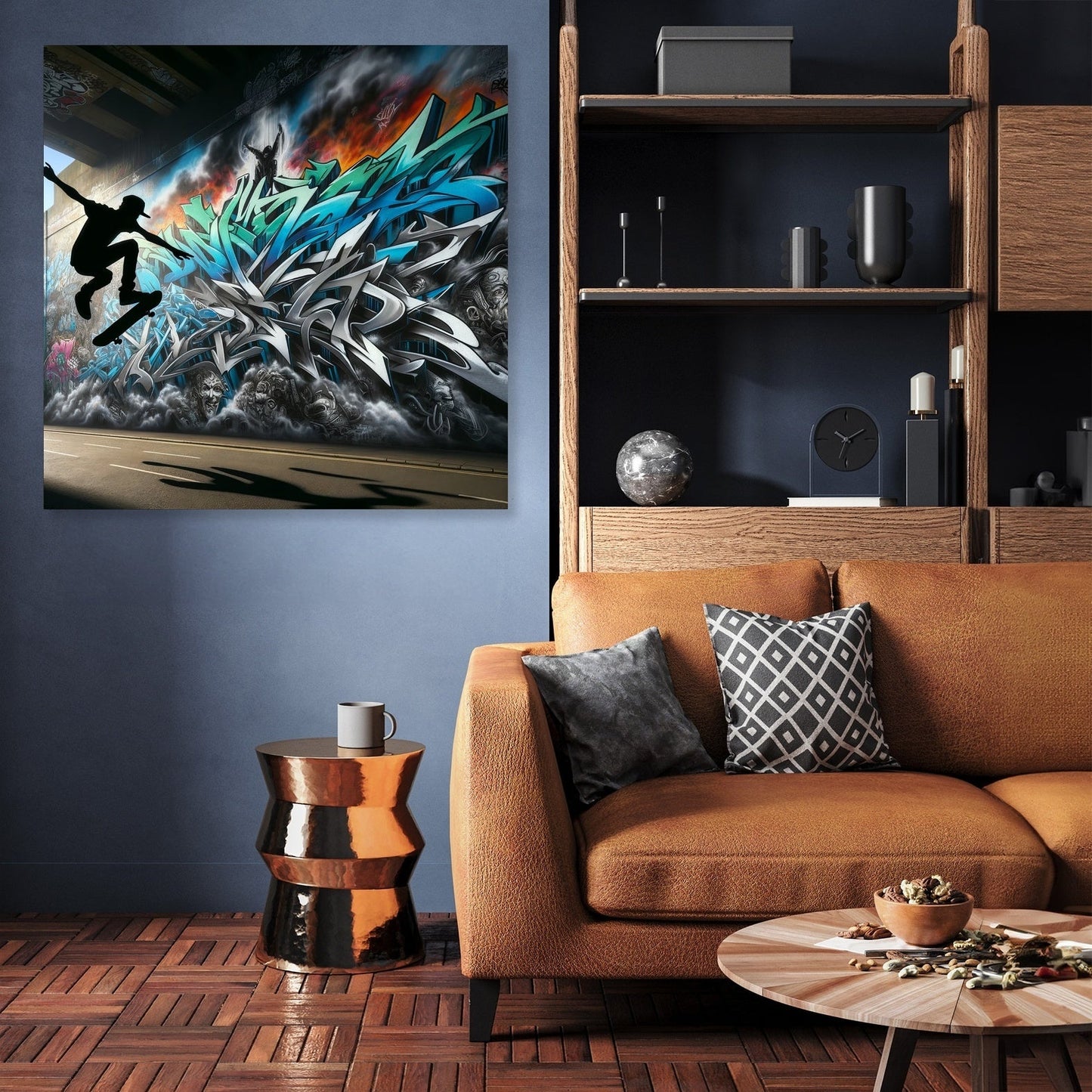 Skater's Silhouette Canvas