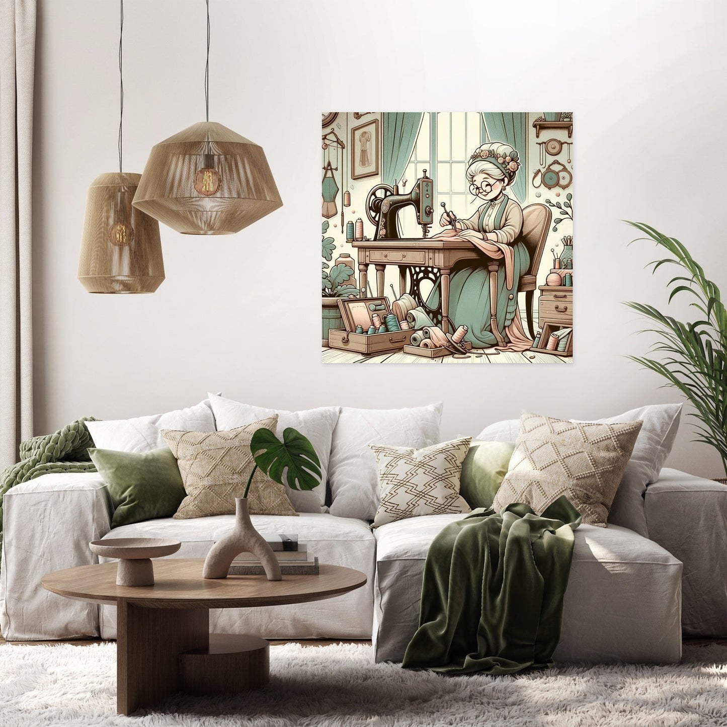 Charming Seamstress Canvas