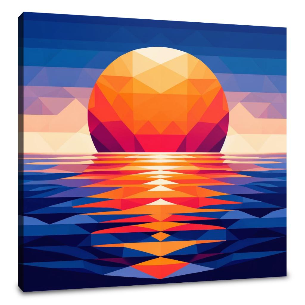 Sunset Symmetry Canvas