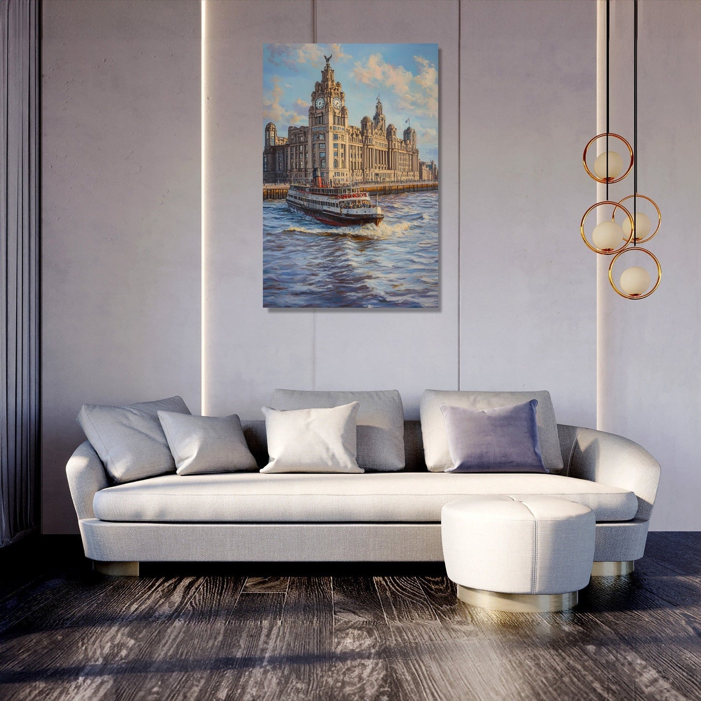 Liver Building Serenity Canvas