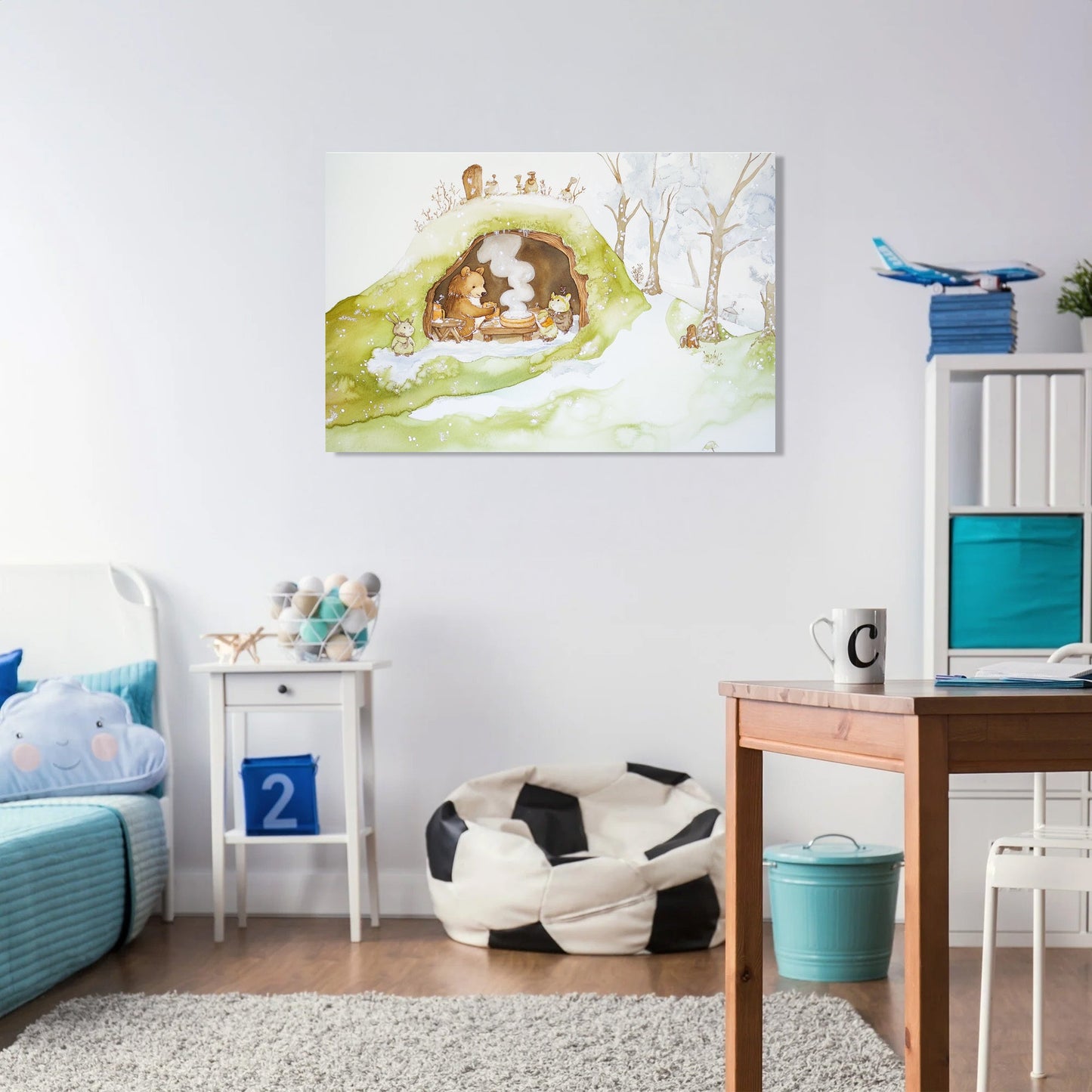 Bear's Baking Delight Canvas