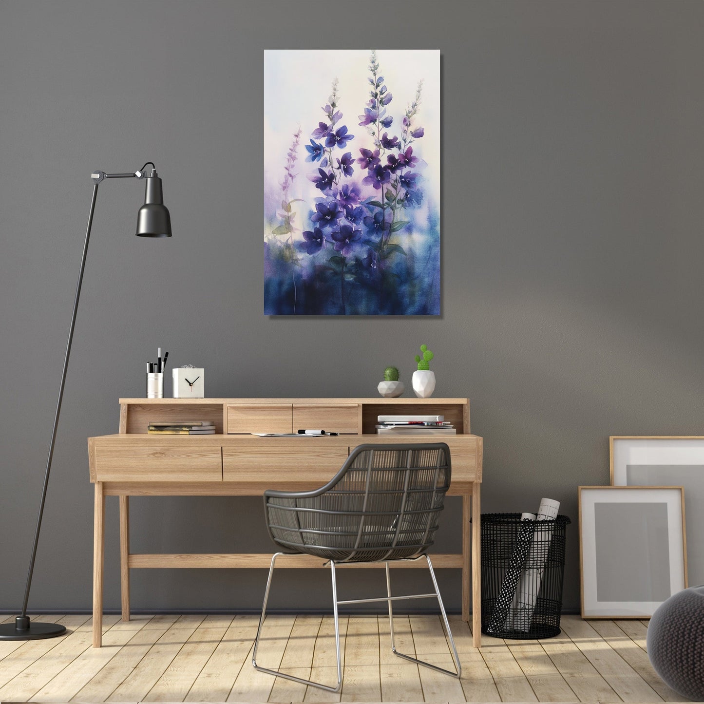 Indigo Lobelia Canvas