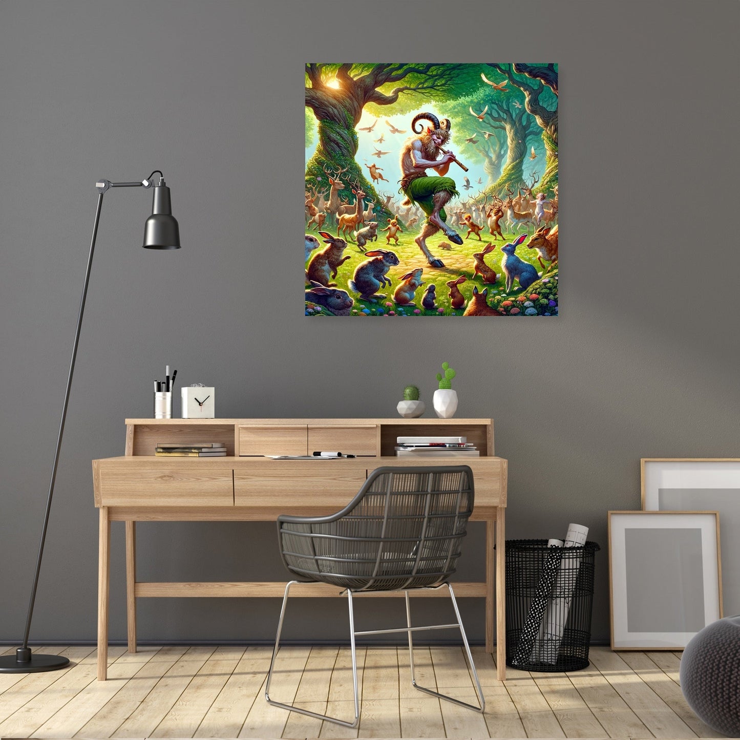 Forest Melody Satyr Canvas