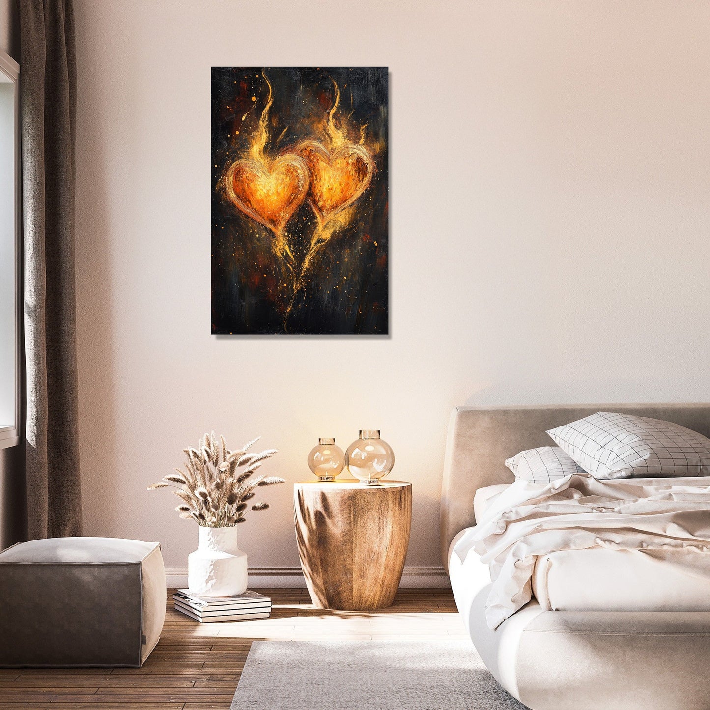 Hearts Ablaze Canvas