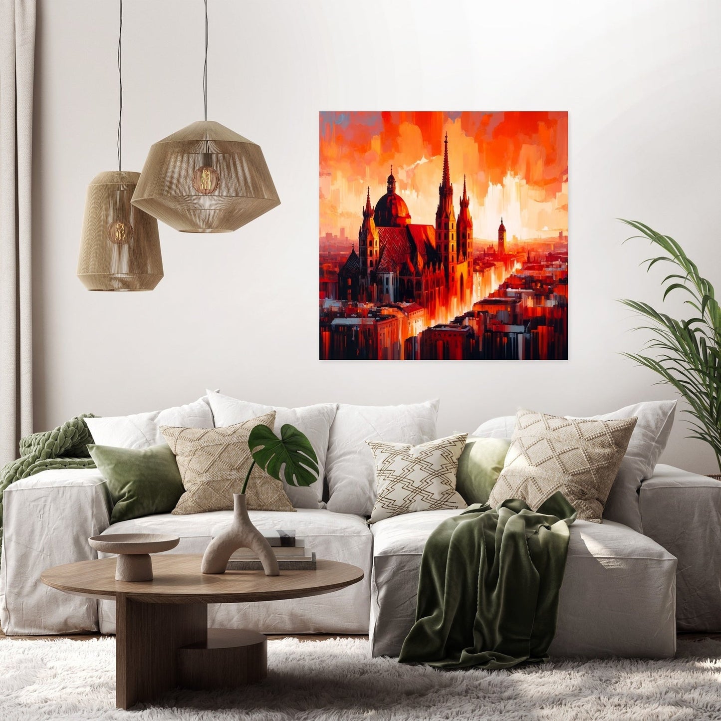 Vienna Cathedral Flame Canvas