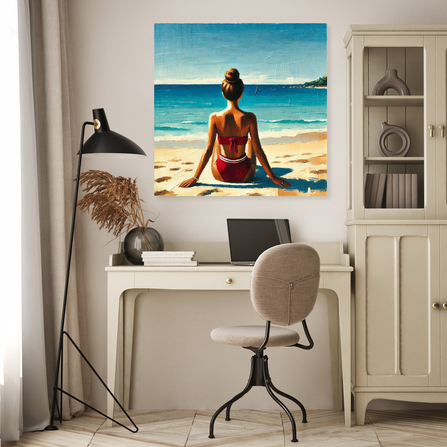 Tranquil Beach Serenity Canvas
