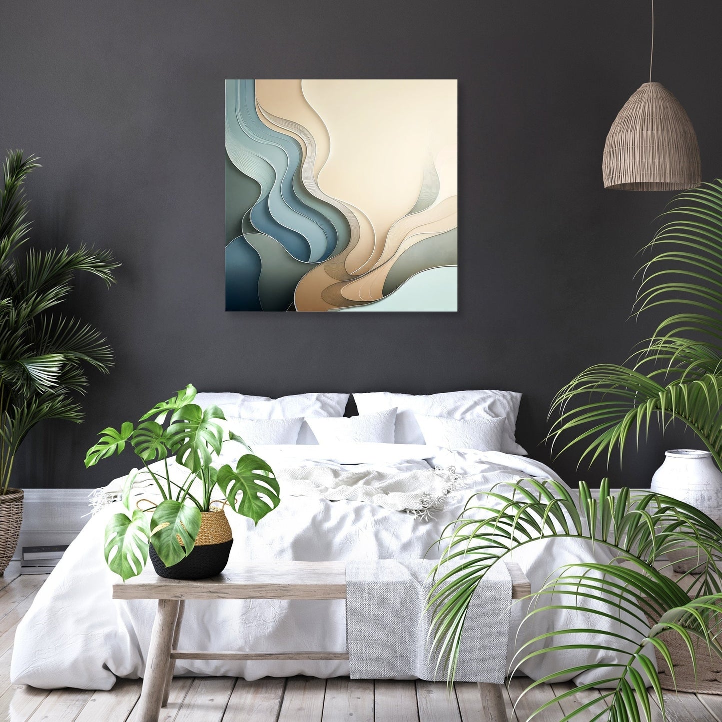 Serenity Shapes Canvas