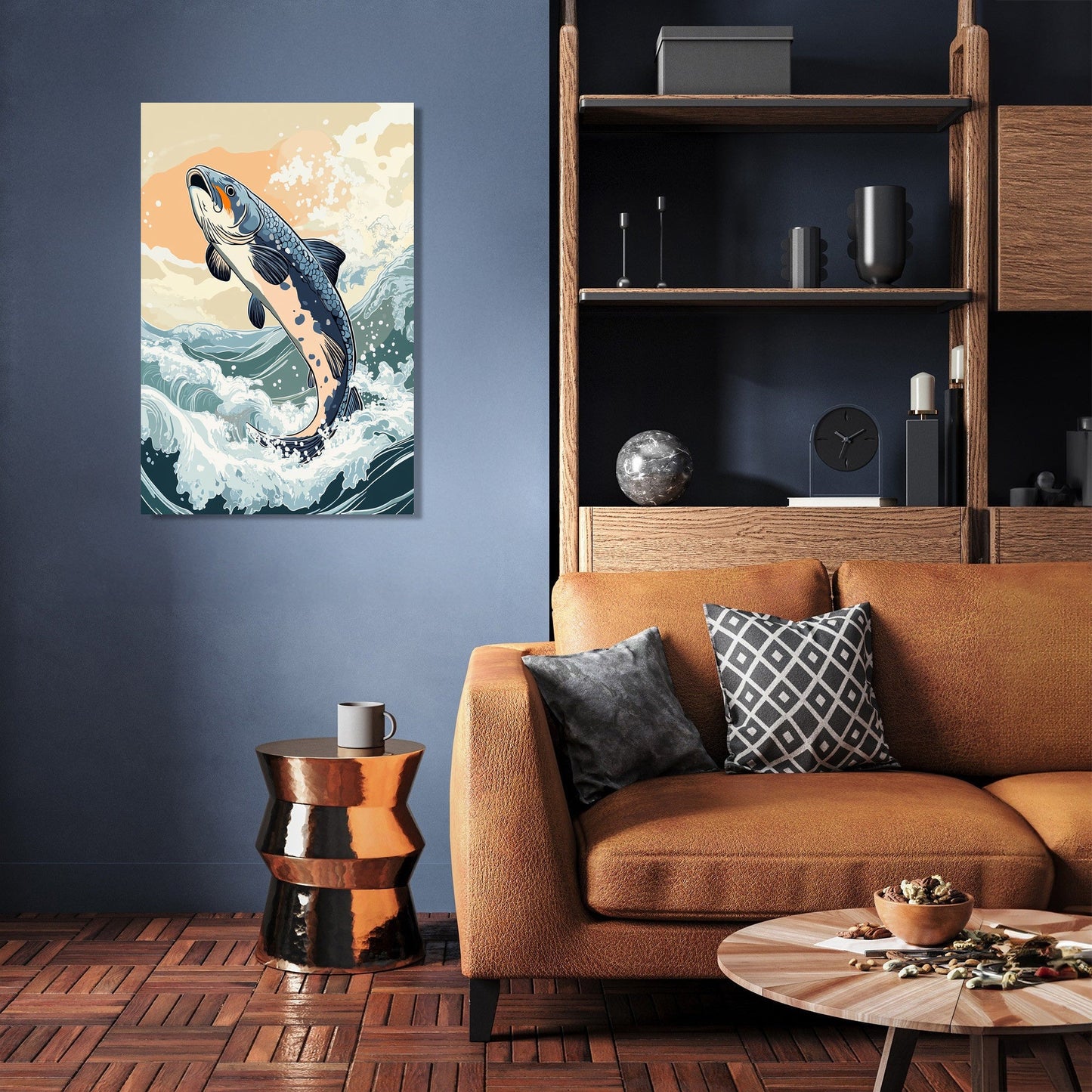 Leaping Fish Canvas
