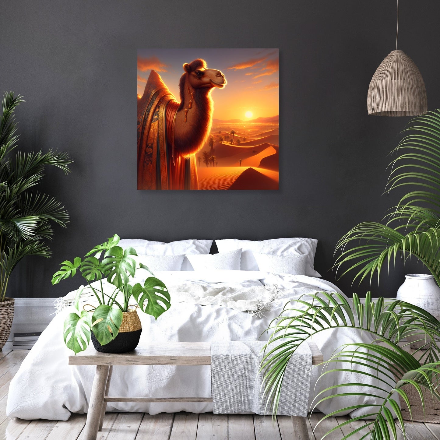 Desert Majesty Camel Canvas