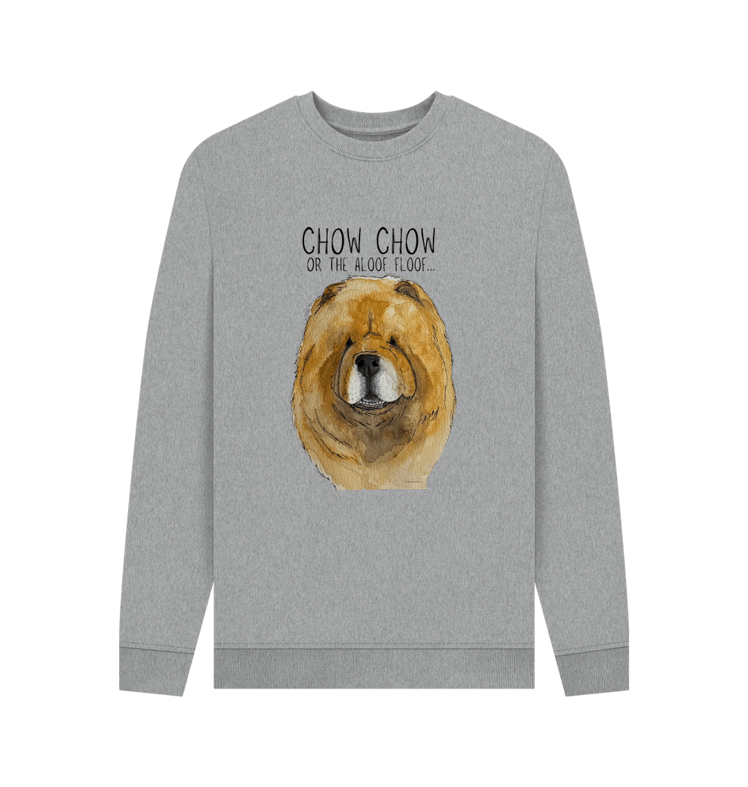 Stay Cozy in Style – Red Chow Chow Men's Crewneck Sweatshirt!