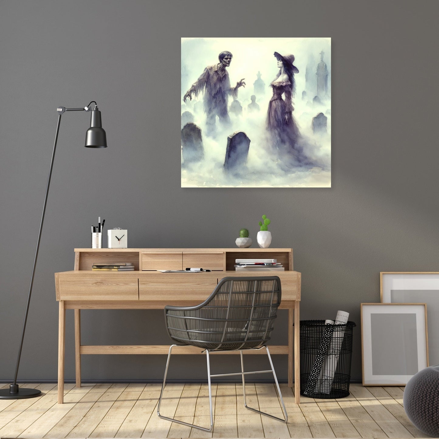 Graveyard Mist Encounter Canvas