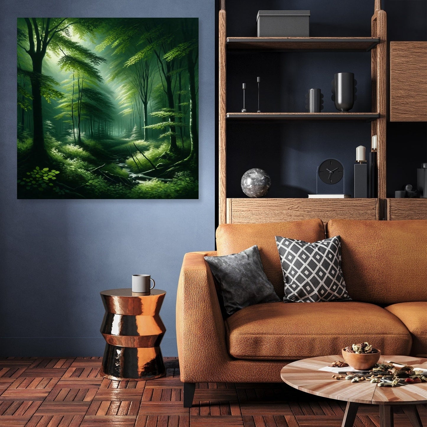Tranquil Morning Forest Canvas