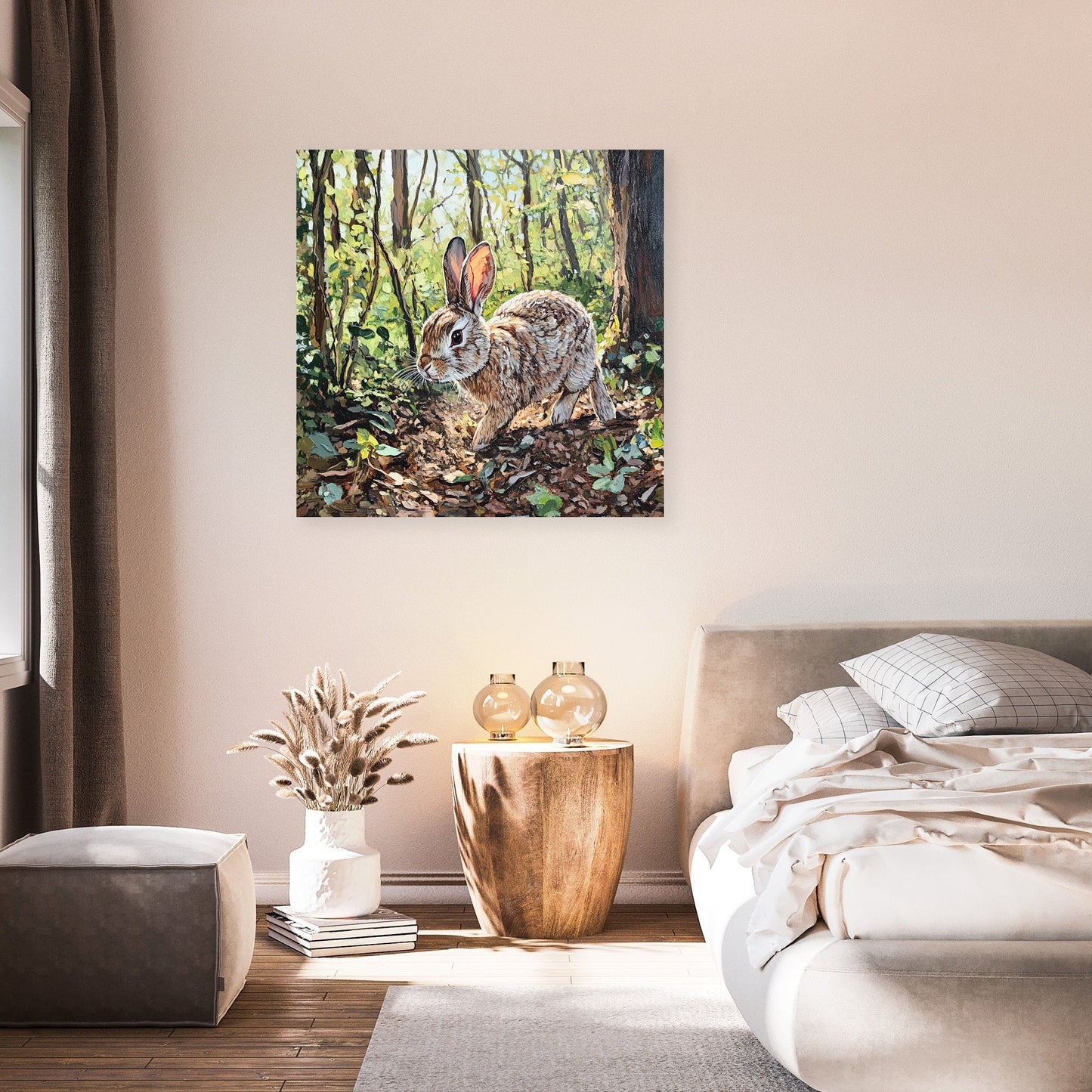 Rabbit's Woodland Canvas