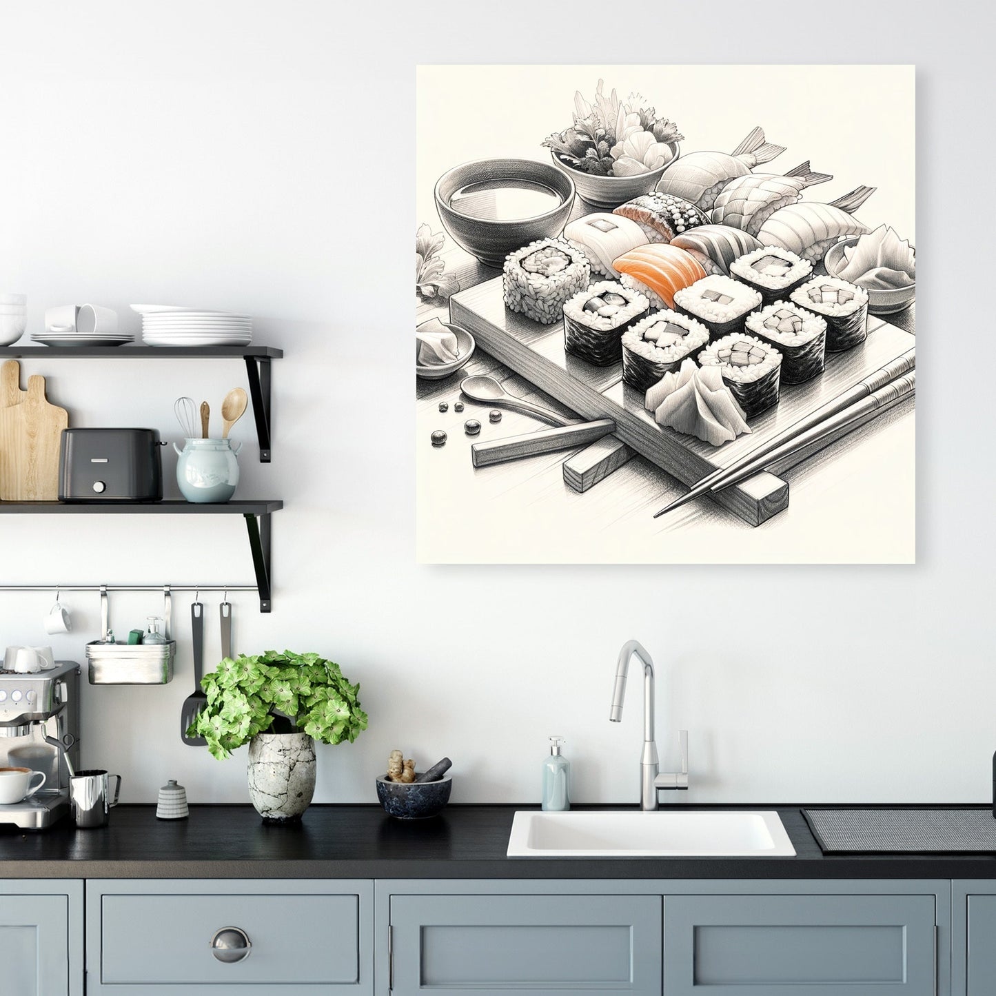 Sushi Zen Canvas