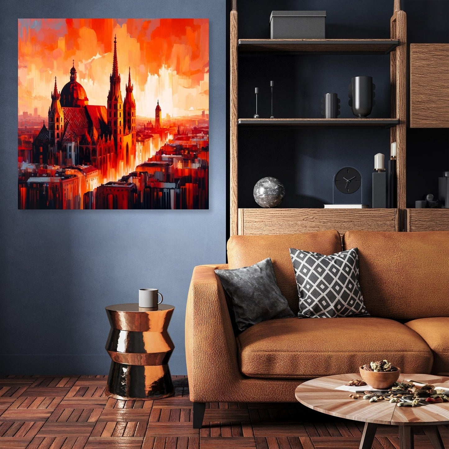 Vienna Cathedral Flame Canvas