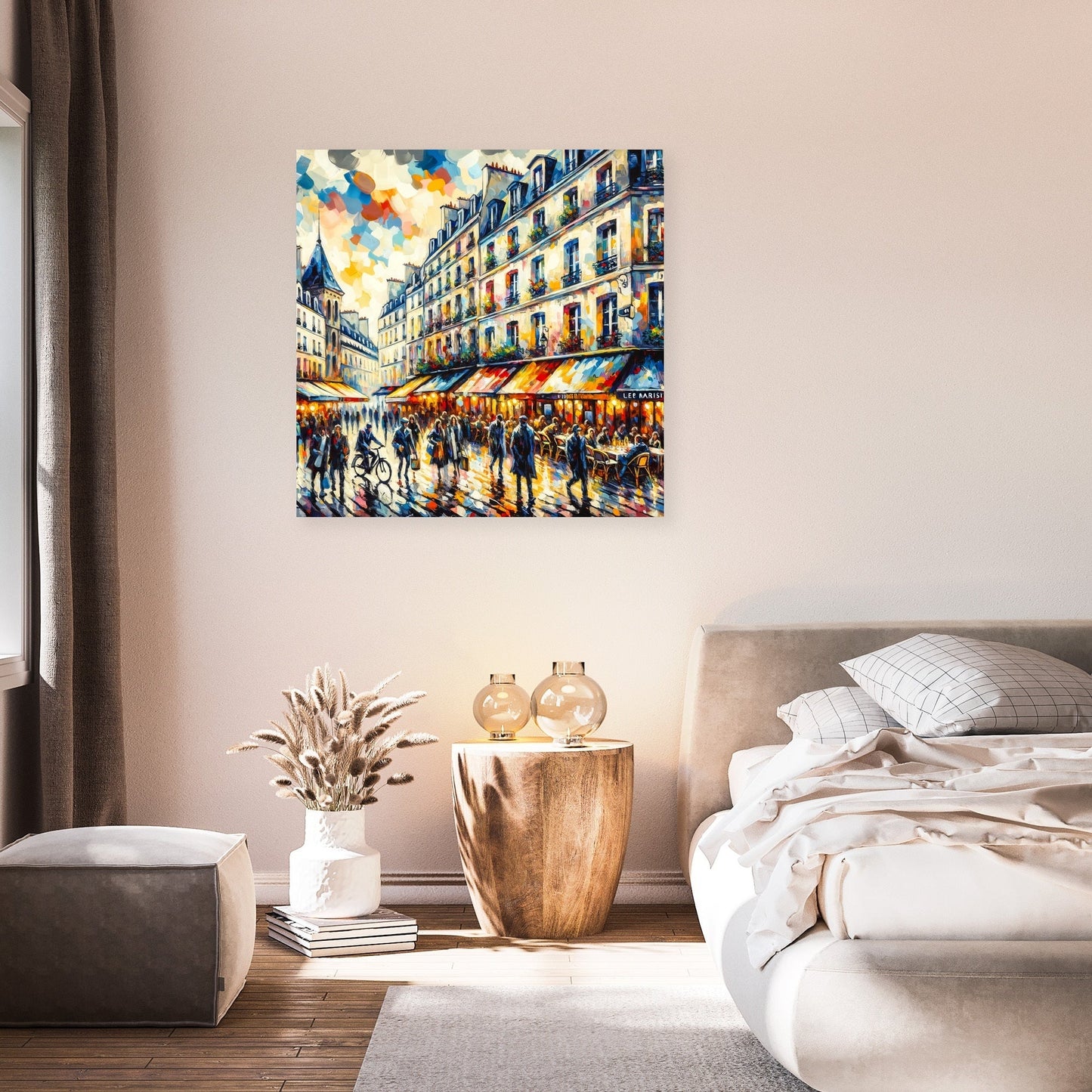 Vibrancy of Paris Le Marais Canvas