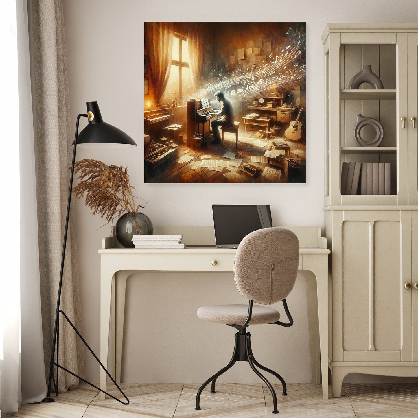 Melodic Embrace Canvas