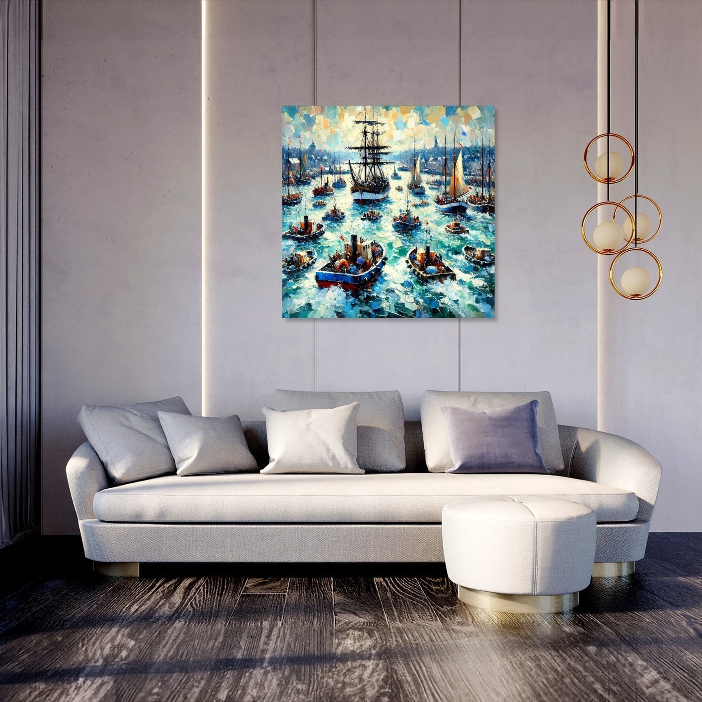Harbour Hustle Canvas